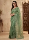 Kt 2069 Fandy Chiffon With Embroidery Work Saree